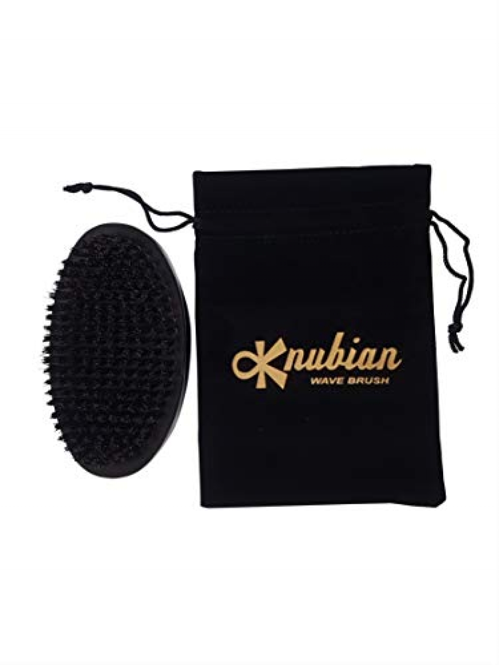 Knubian Medium-Cut Wave Brush (KPWB-1) + Velvet Bag